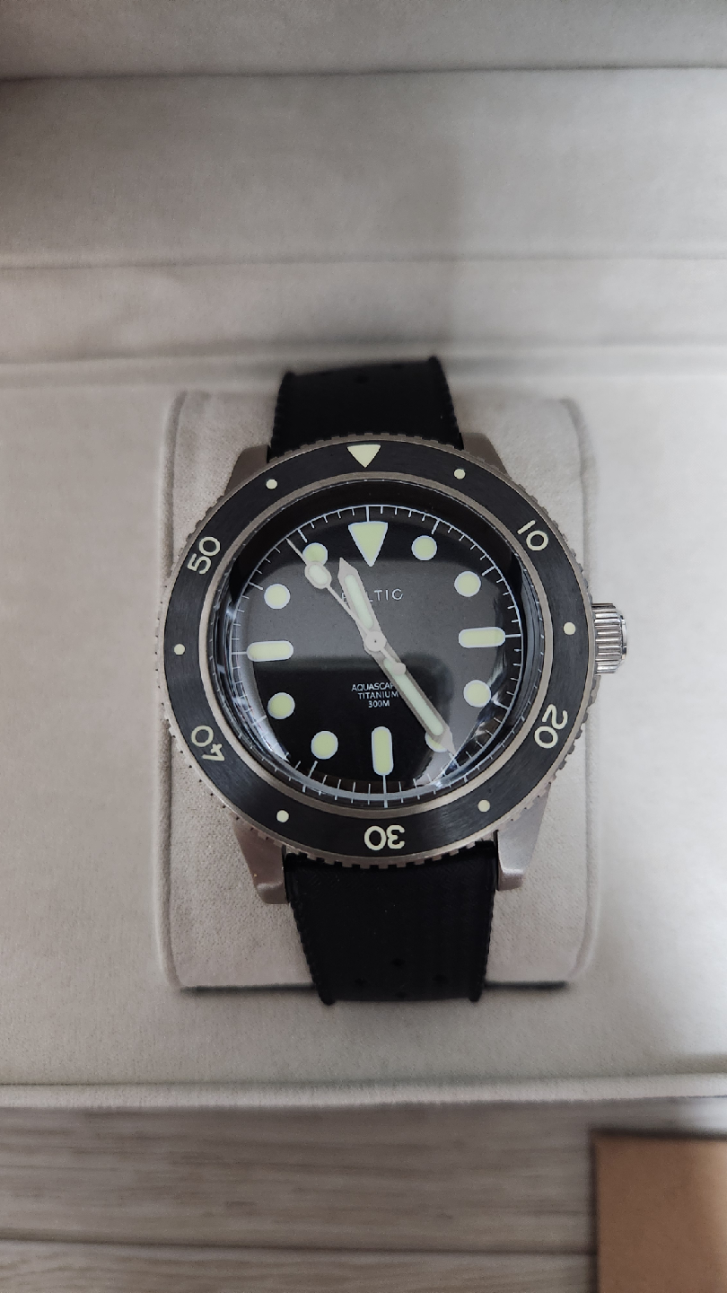 발틱 아쿠아스카프 다이버 시계 티타늄