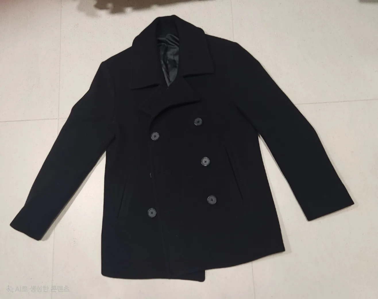 지오다노 블랙 피코트