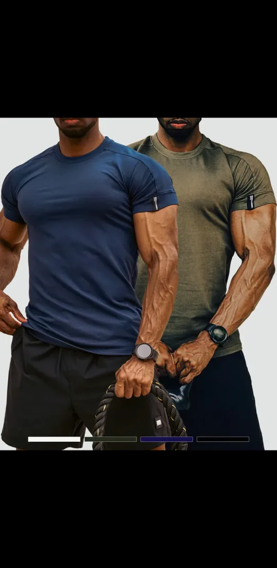 미개봉) 머슬암드 숄더라인 머슬핏 티셔츠 2개세트