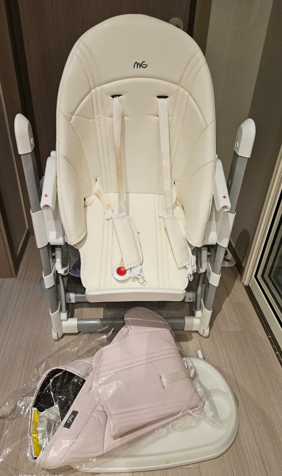 미고 유아 아기 하이체어 아이보리(중고)&핑크(새것)