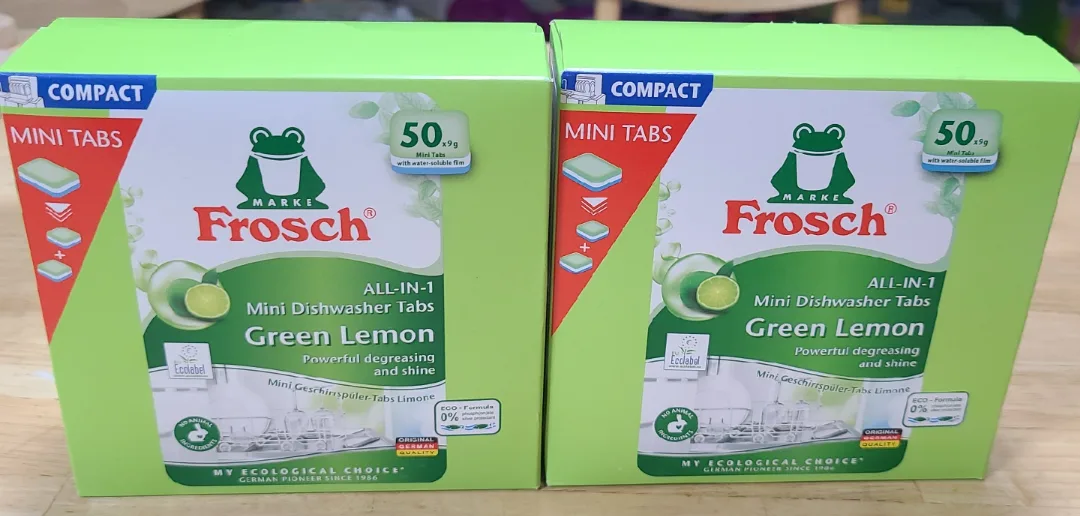 프로쉬 식기세척기 미니탭 그린레몬 50개입 2박스