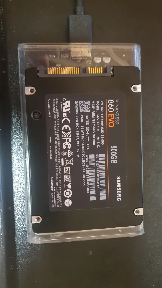 삼성 860 EVO 500GB SSD M.2로 교환 희망 (판매×)