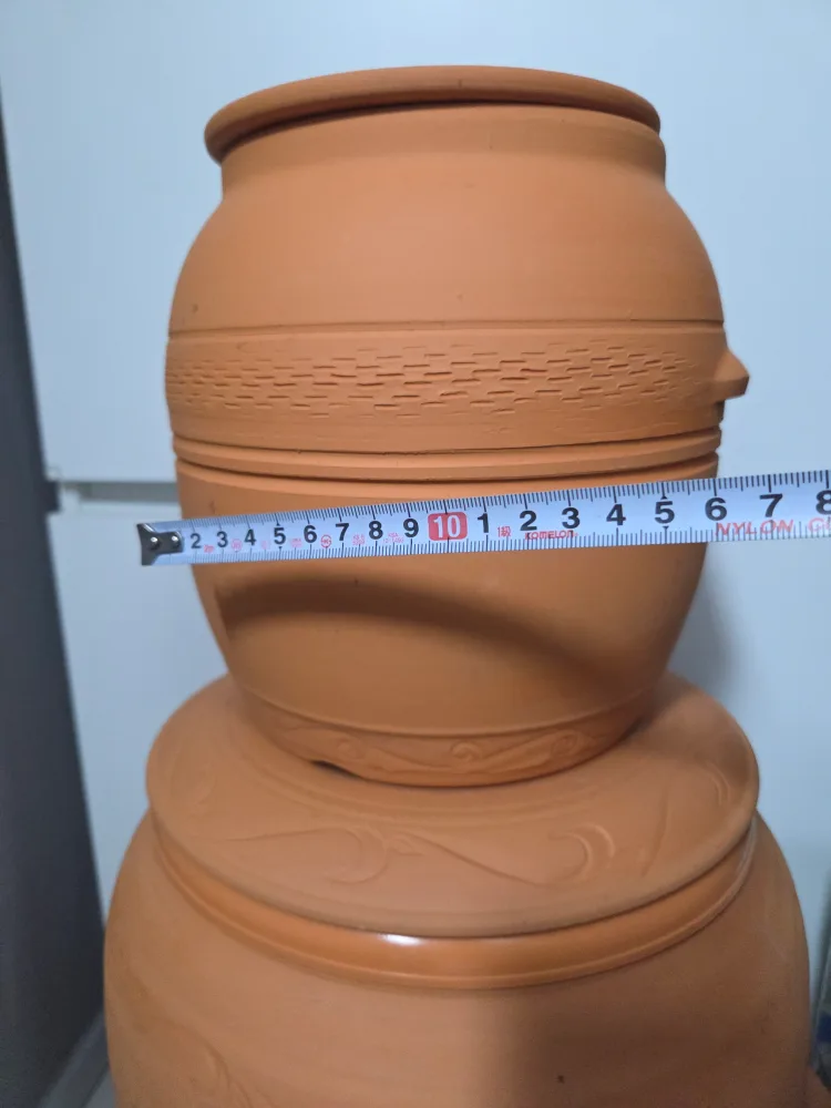 황토 쌀독 항아리 2개