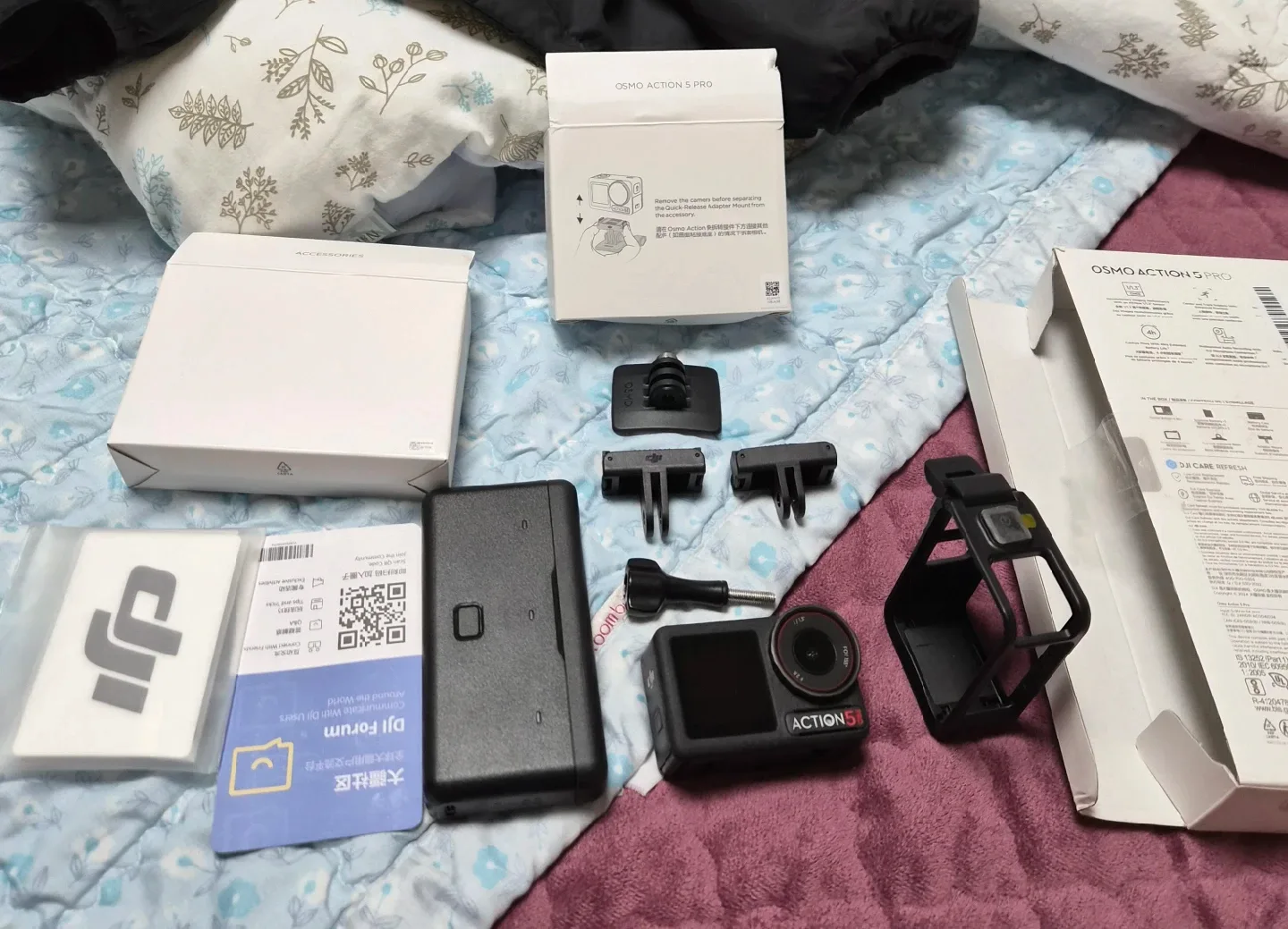 DJI 오즈모 액션5 Pro 어드벤처 콤보 중고