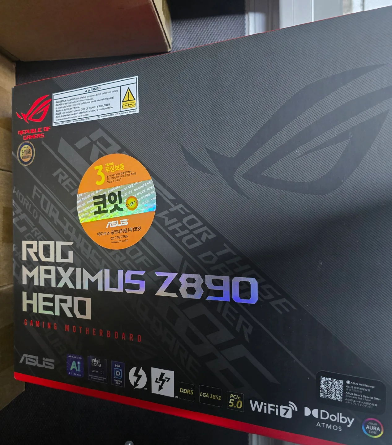 ASUS ROG MAXIMUS Z890 HERO 메인보드 미개봉