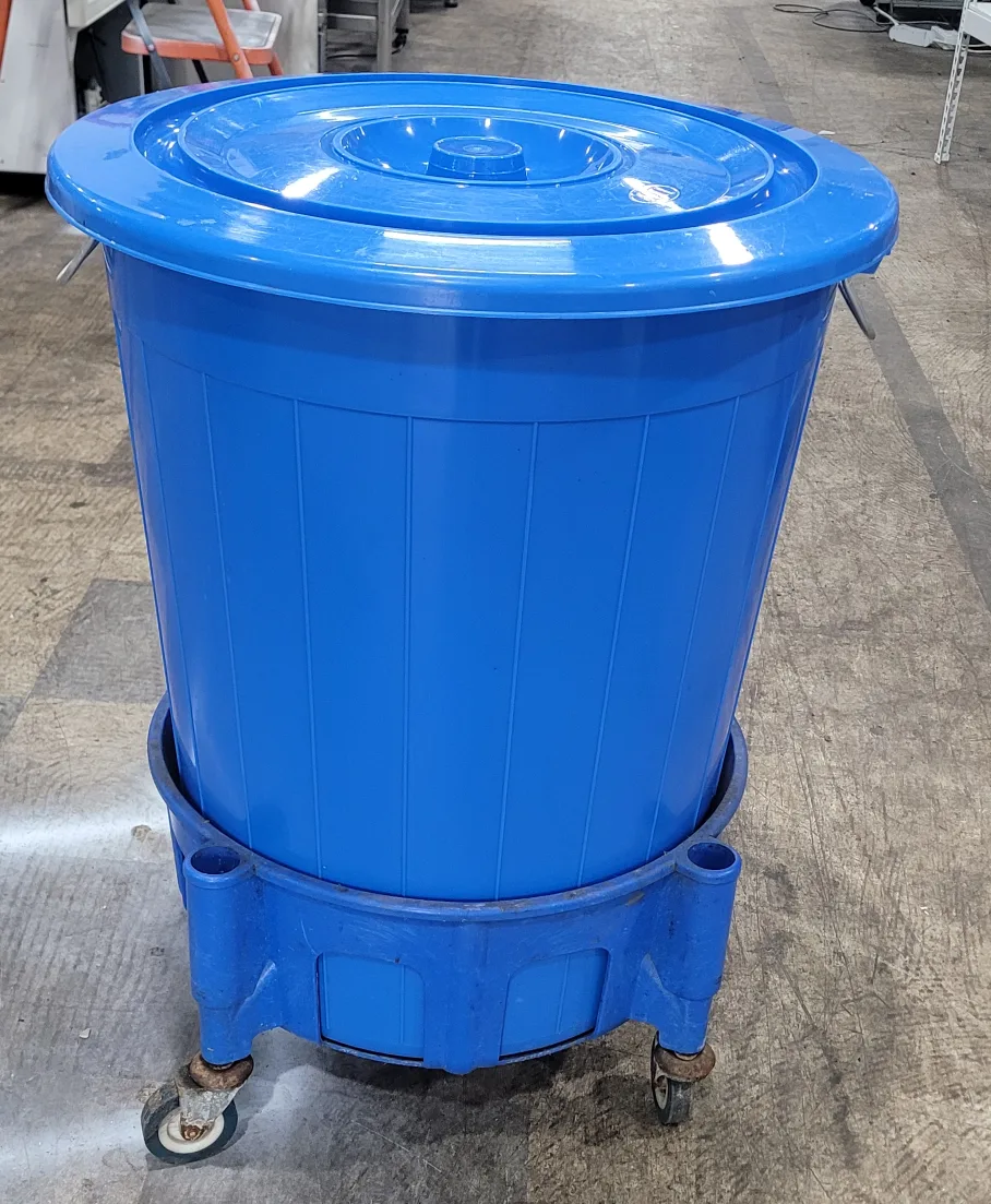 110L 파란통+바퀴(중고)통깨끗