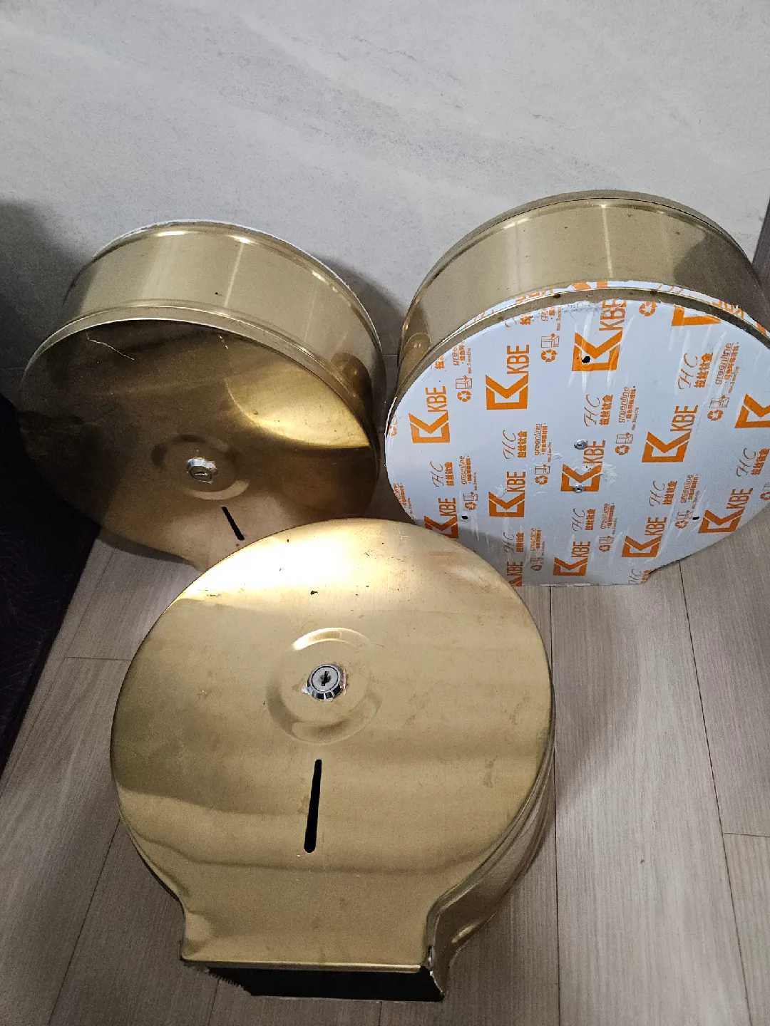 점보롤 화장지 케이스 골드 중고 판매합니다