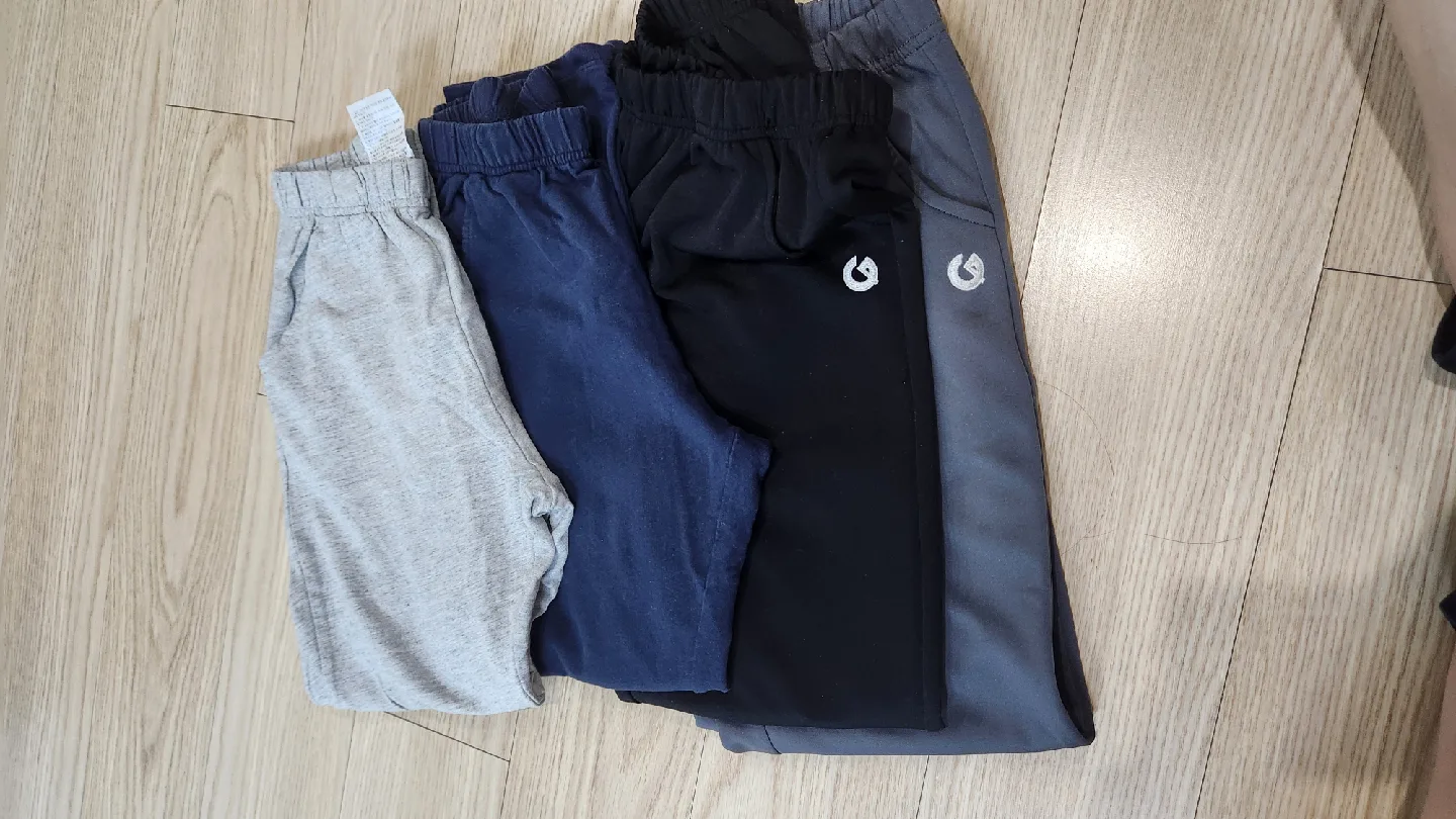 유아 트레이닝 바지 4벌 세트