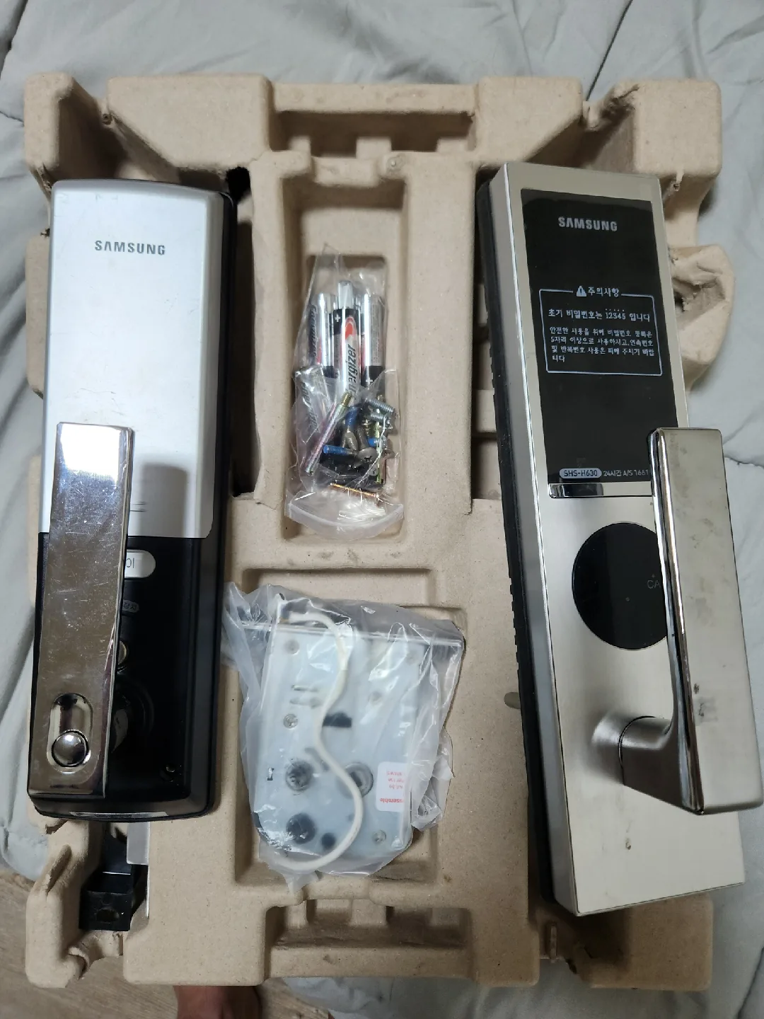 삼성 SHS-H630 디지털 도어락 중고 타공형