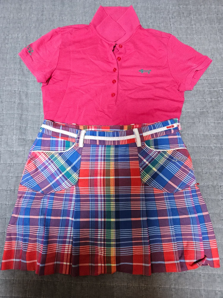 (여성 골프웨어)루이 까스텔 상하의 세트(중고)