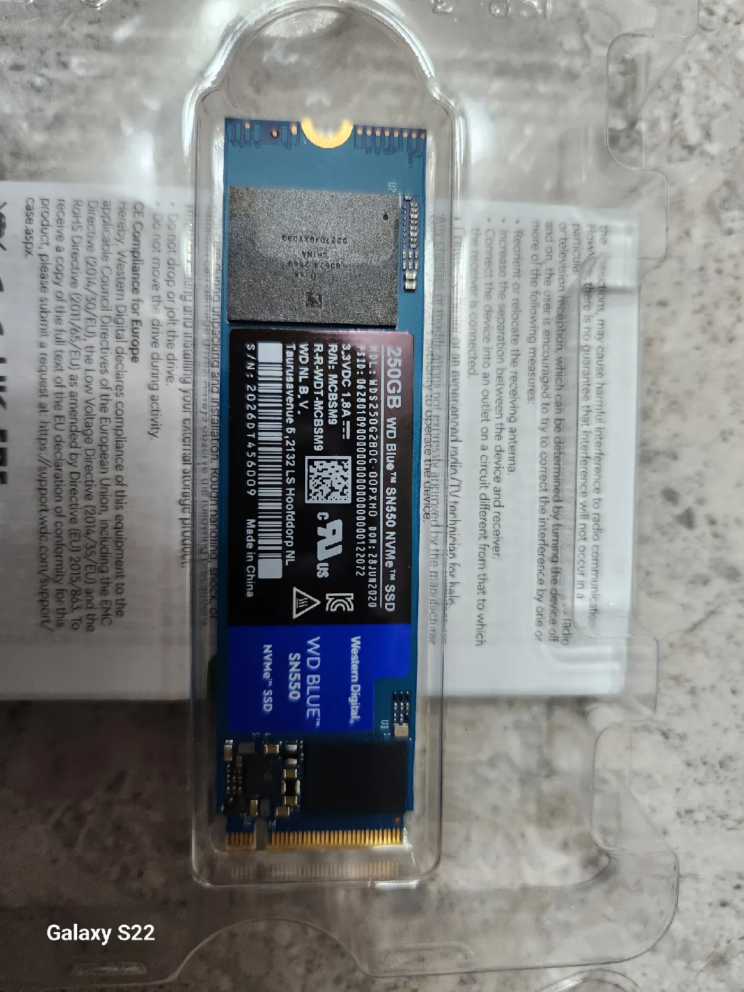 WD Blue SN550 250GB SSD (중고)