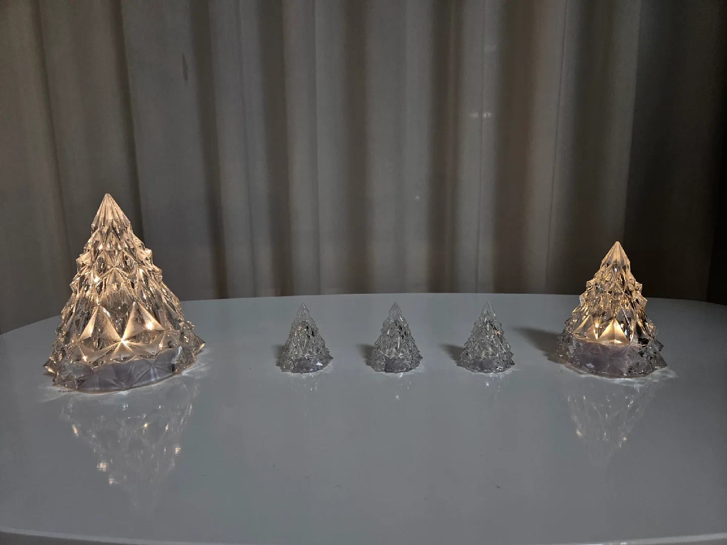 이케아 인테리어 LED 크리스탈 조명 5개 세트