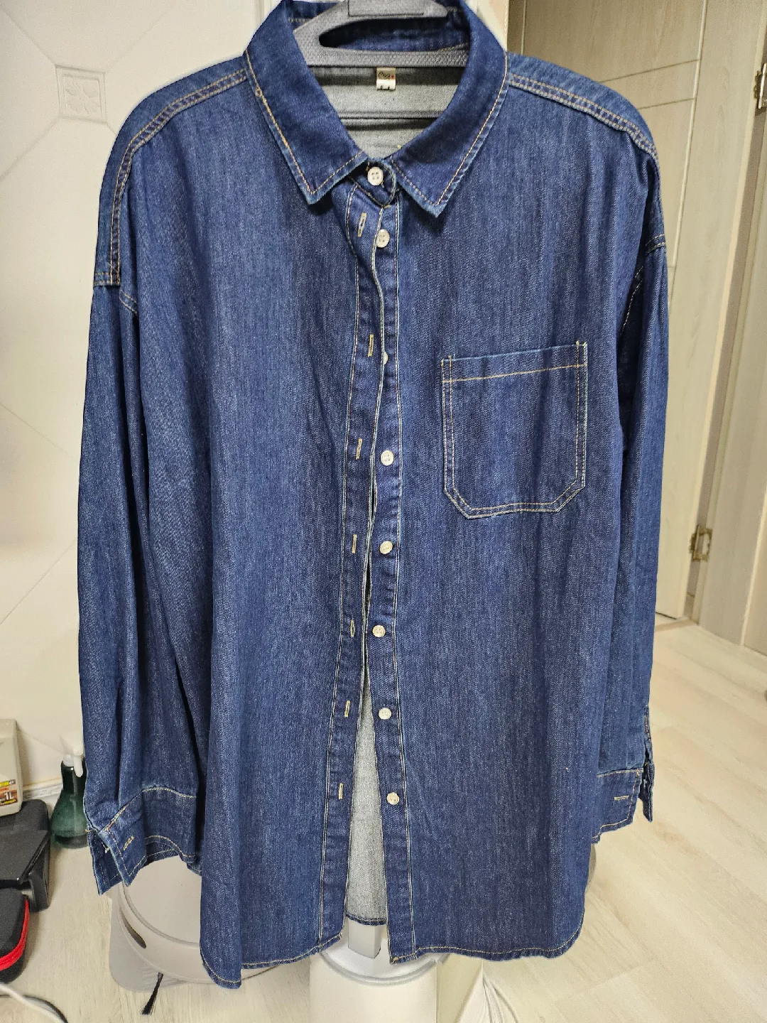 데님 셔츠 오버핏 새상품