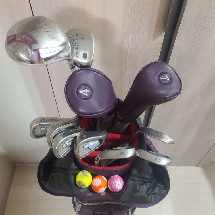 슈퍼레이디 여성 골프채 풀세트 보라색