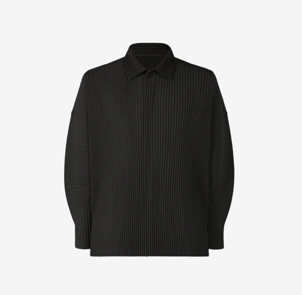 (새상품) 옴므 플리츠 플리세 이세이 미야케 MC 컬러 옥토버 폴로 블랙 정가 이하