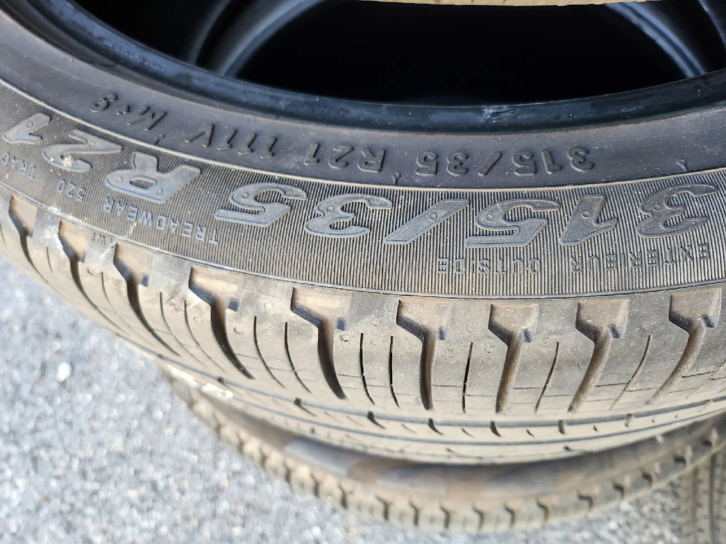 315/35 ZR21 한국타이어 중고 타이어