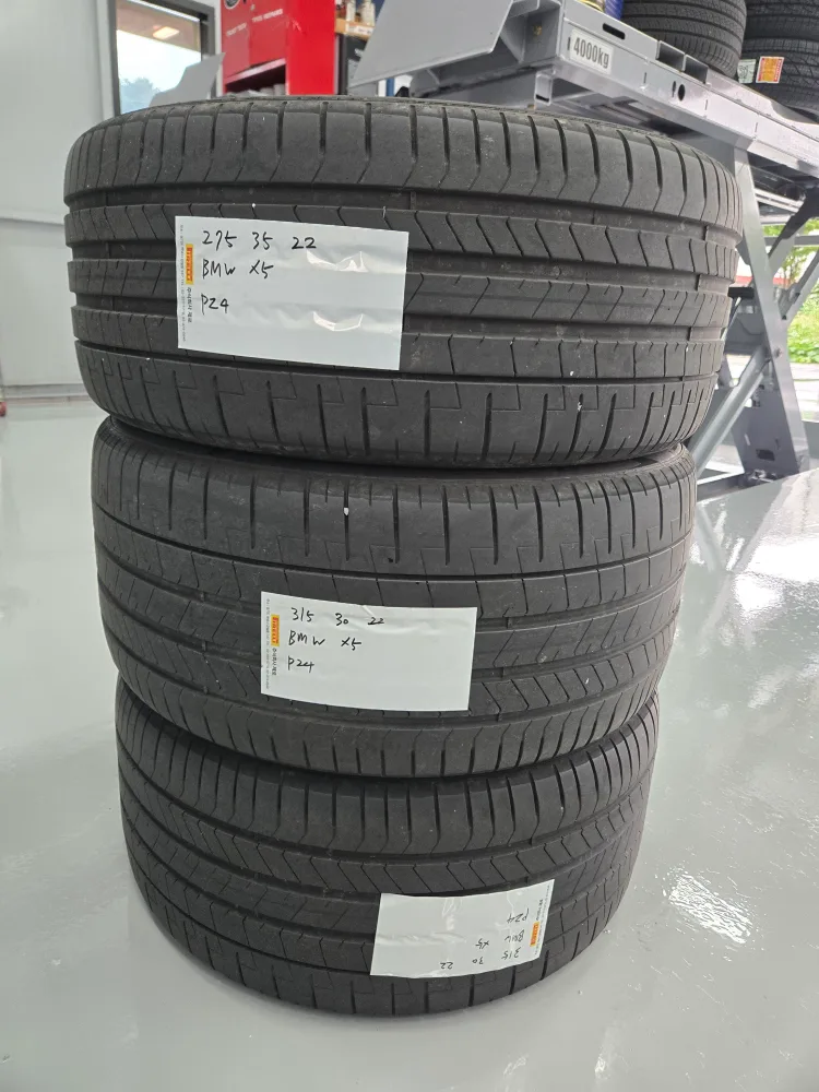 X5 피렐리 피제로PZ4 22인치 중고 타이어 3짝 판매합니다