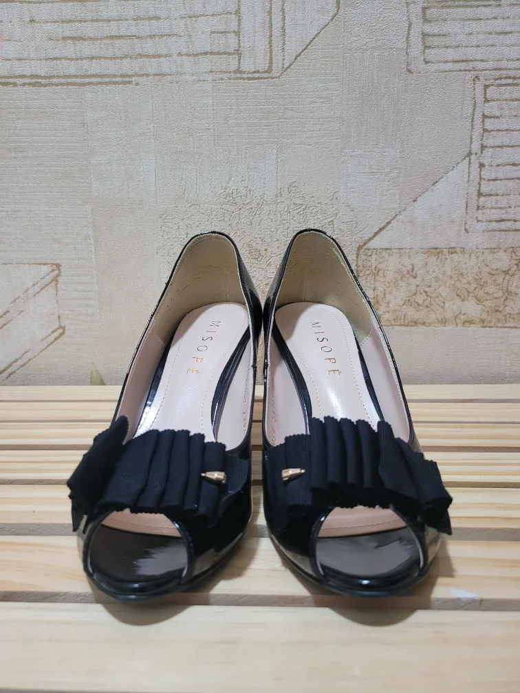 미소페 검정 에나멜 힐 235