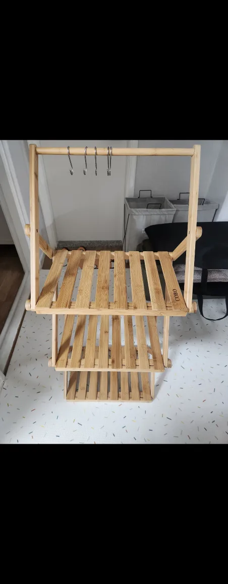 캠핑 3단우드쉘프