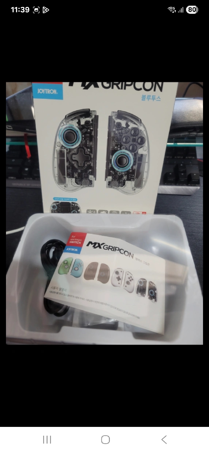 닌텐도스위치 OLED 조이트론 MX 그립콘 sd 카드 128GB