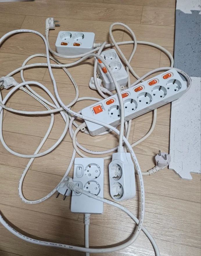 멀티탭 중고 여래개 일괄