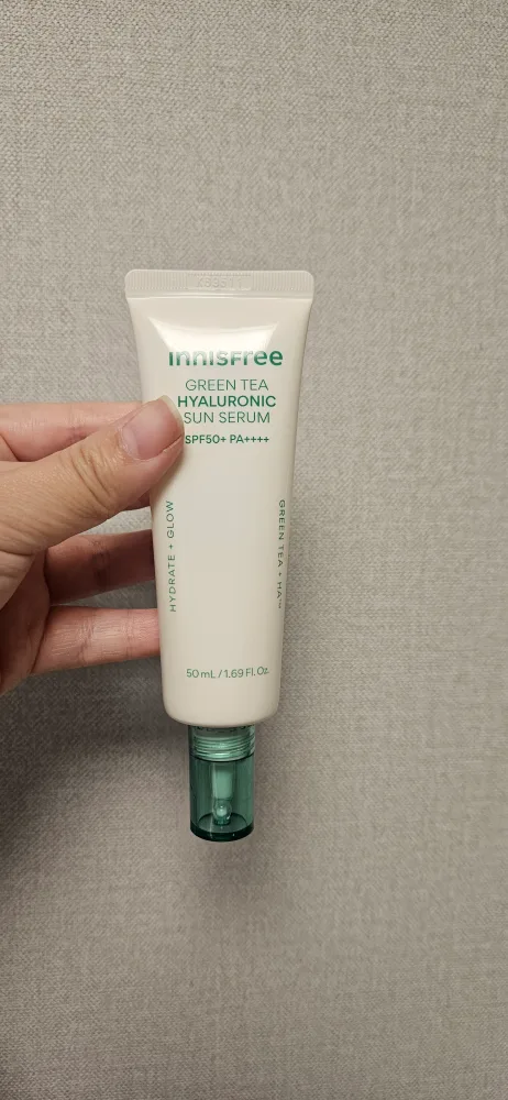 [중고] 이니스프리 그린티 히알루로닉 선 세럼 (선크림)