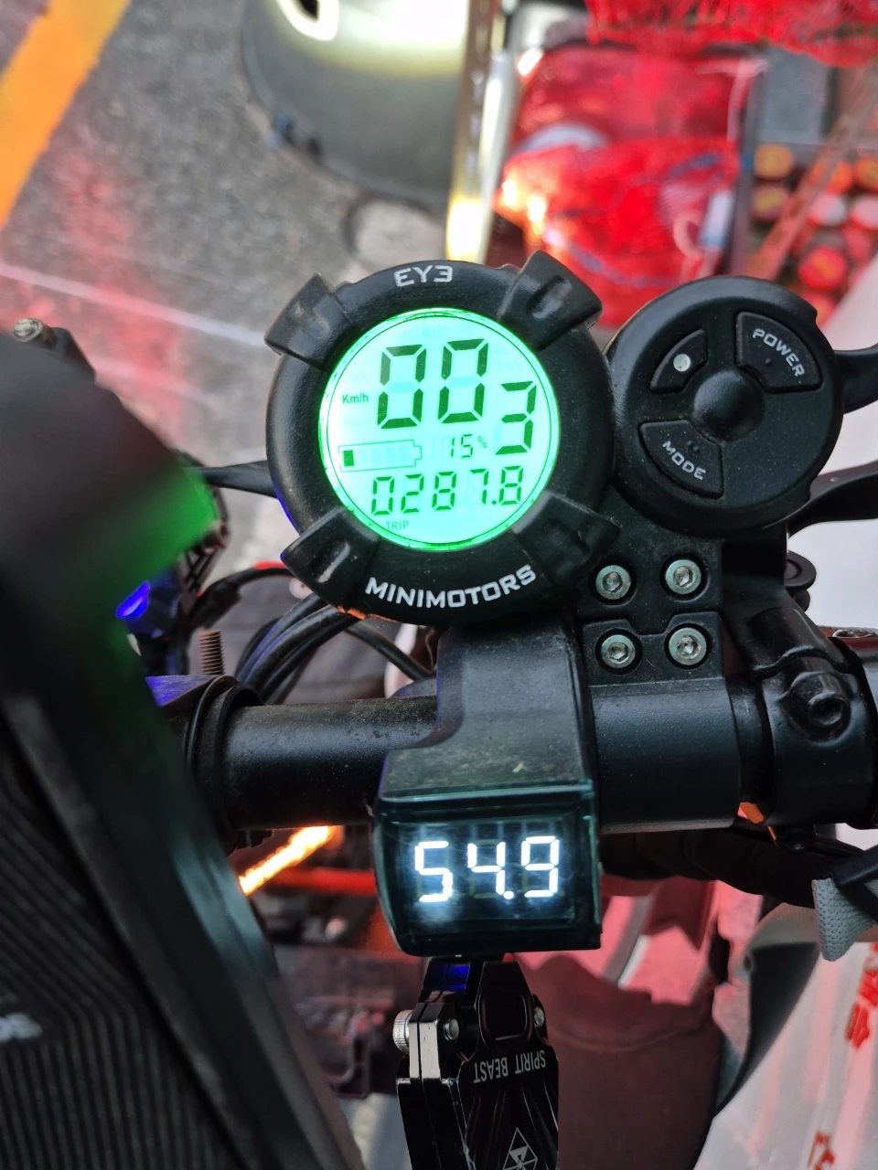 미니모터스 듀얼트론 라이트닝 전동 킥보드