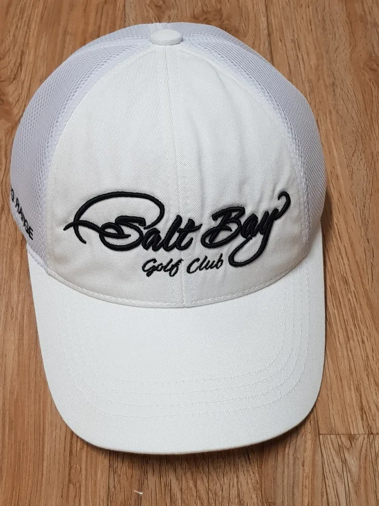 솔트베이 골프 클럽 흰색 메쉬 캡모자 중고