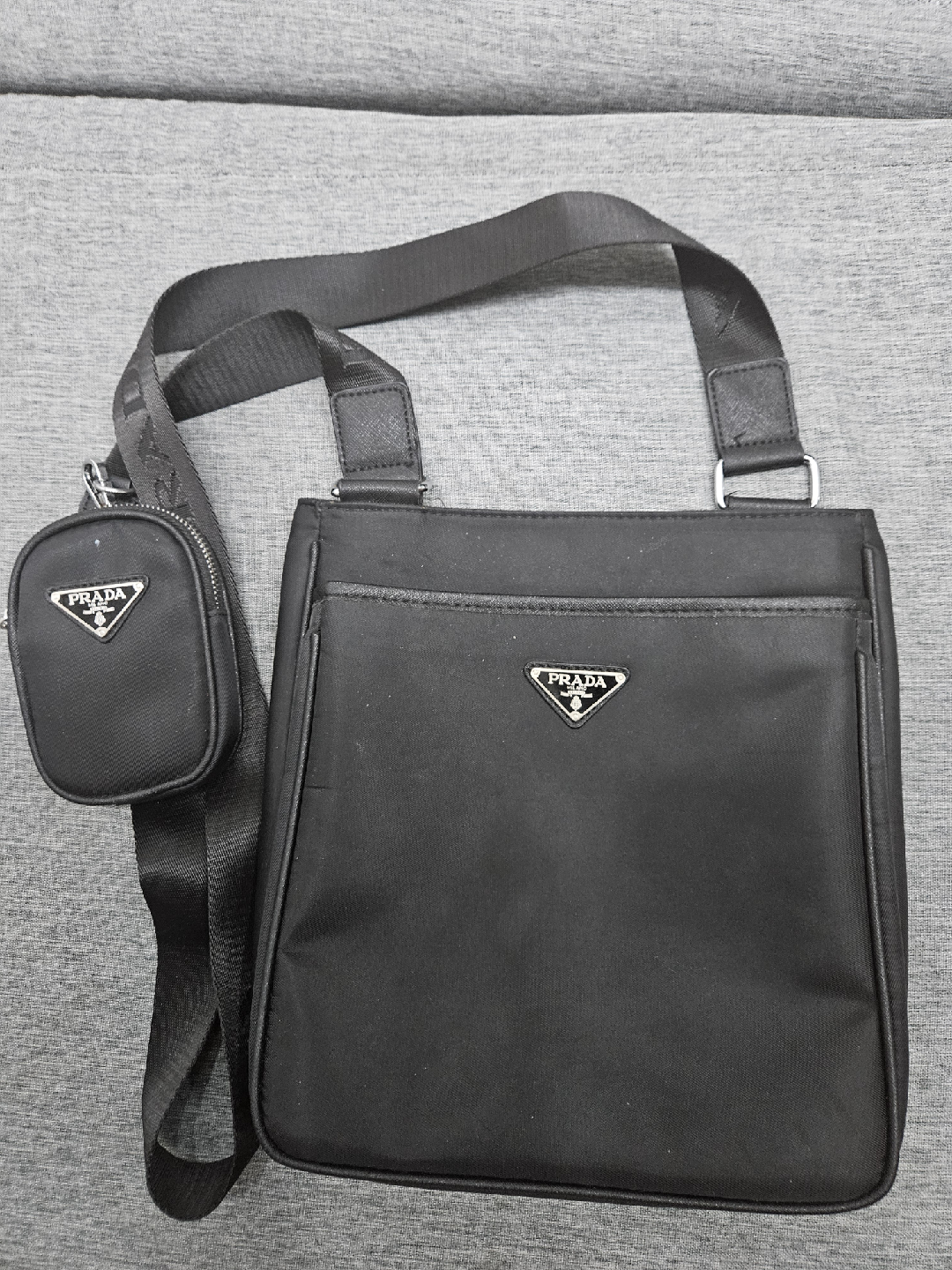 프라다 크로스백 블랙 코인 지갑 포함