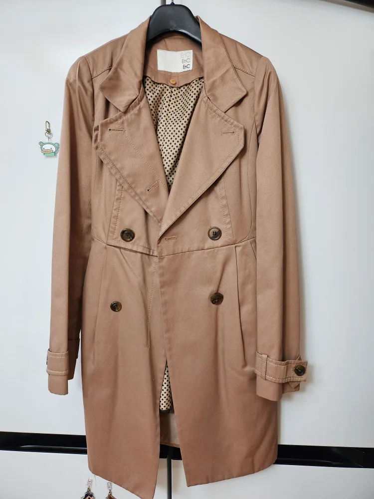 EnC 베이지 트렌치 코트