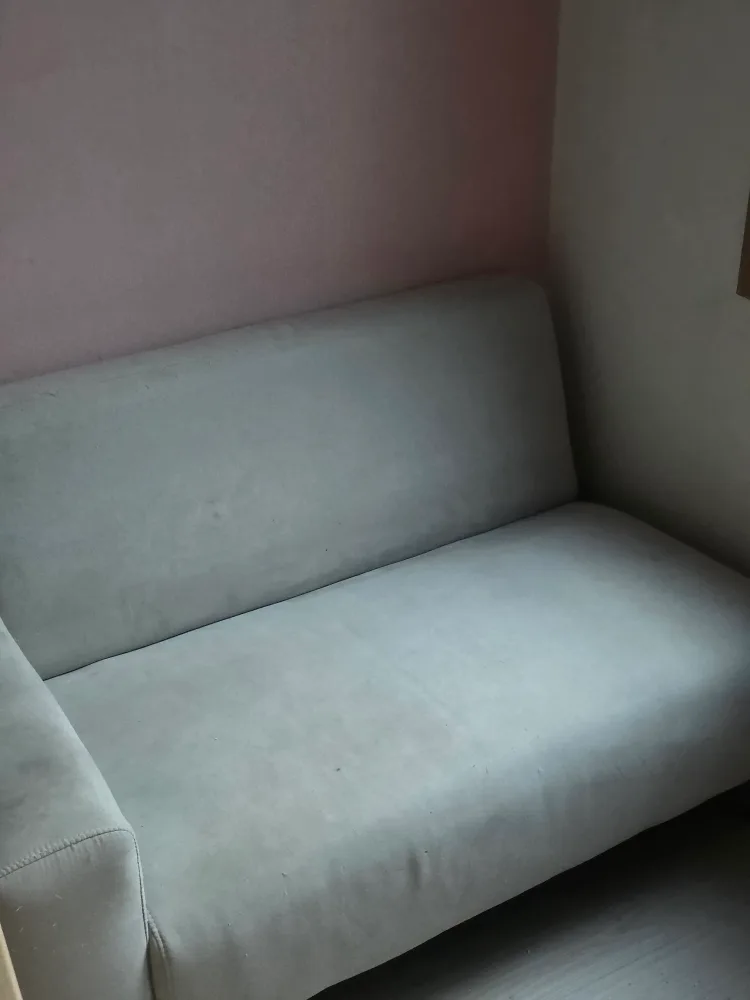 밝은 회색 중고 소파 2인 나눔해요