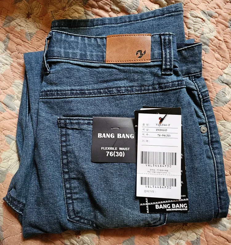 뱅뱅 남성 인디고 데님 76(30) 새상품