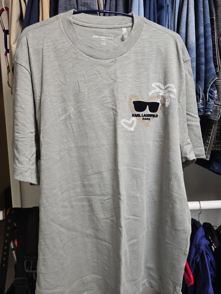 칼 라거펠트 선글라스 프린팅 티셔츠 L/G