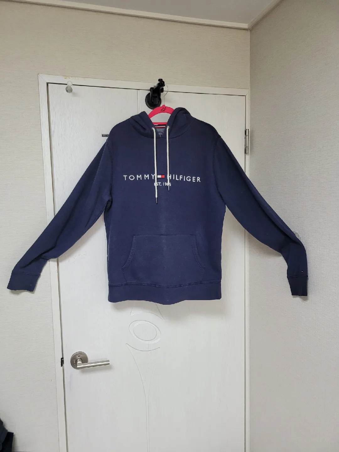 남녀공용)타미힐피거 기모 후드티 호칭 L(추천M-L)