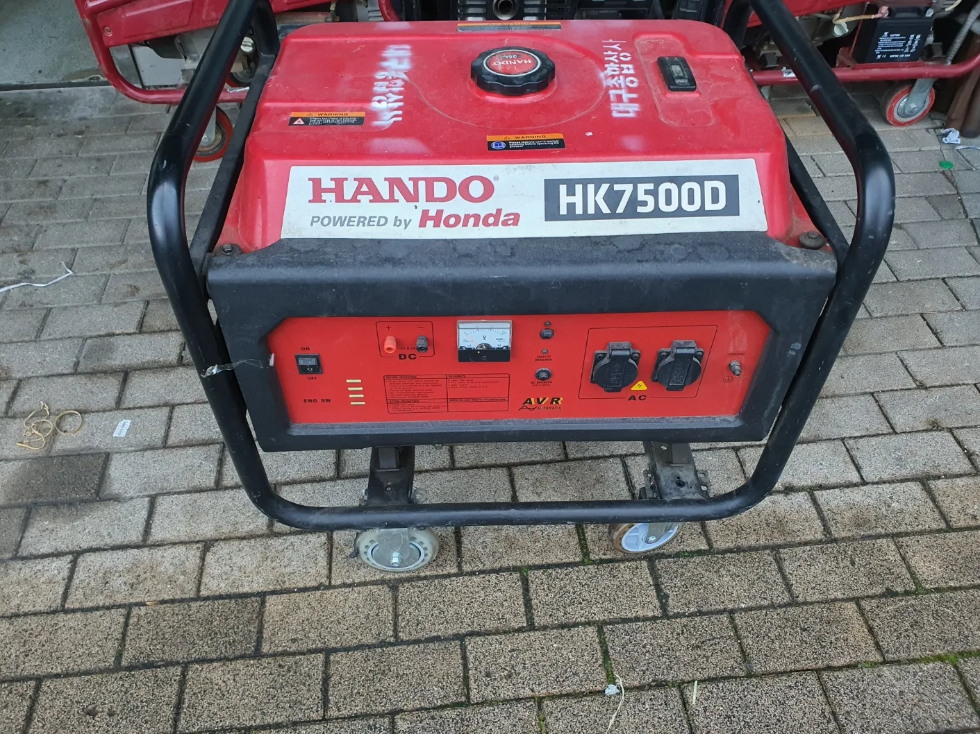 발전기 중고발전기 한도 HK7500D 혼다 엔진 발전기