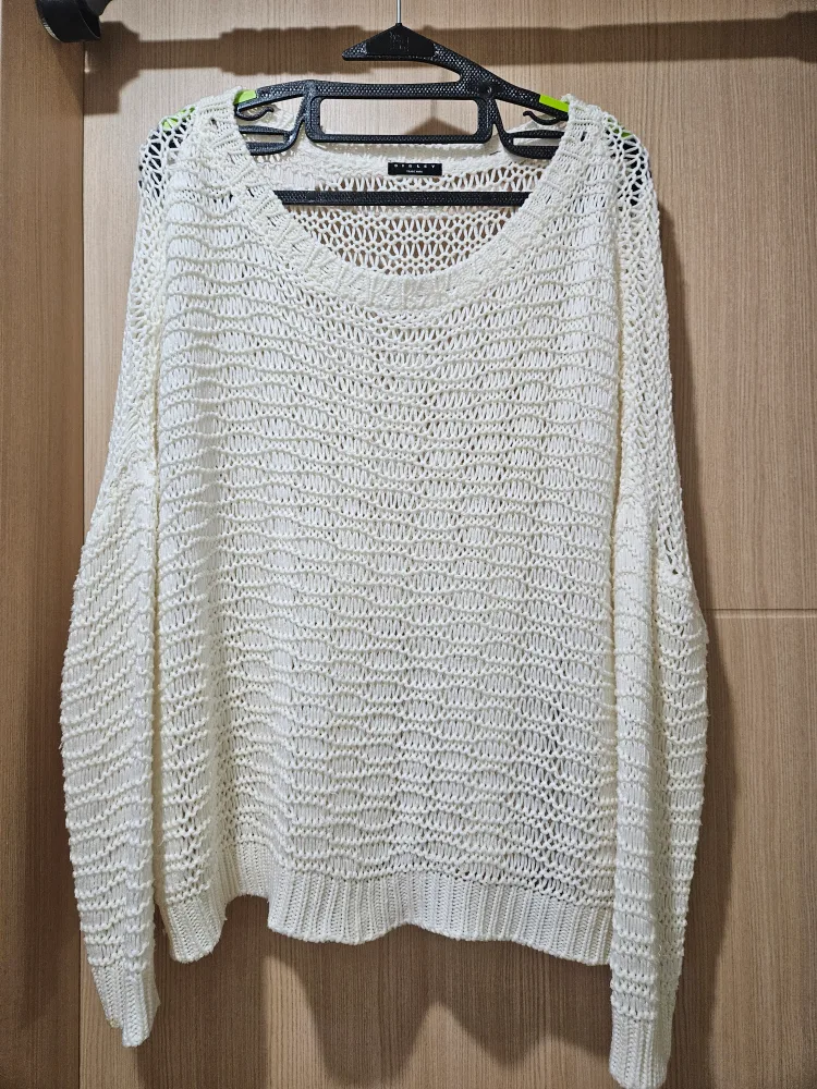 SISLEY 시슬리 시스루 아이보리 니트 free