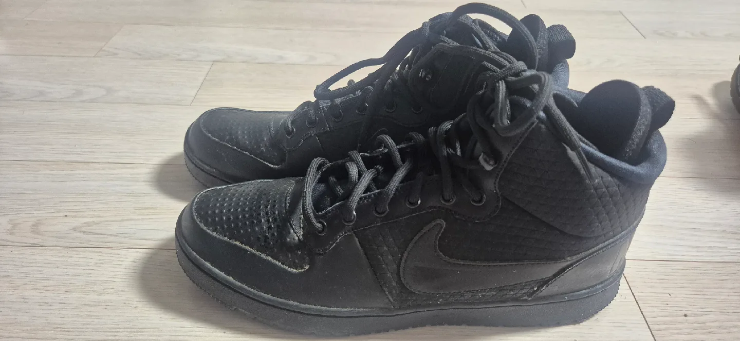 나이키 블랙 하이탑 운동화 270mm