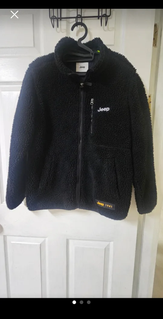 Jeep 검정색 뽀글이 자켓