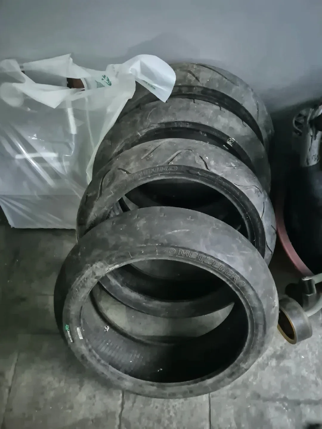 오토바이 모타드 중고 타이어 Metzeler Michelin