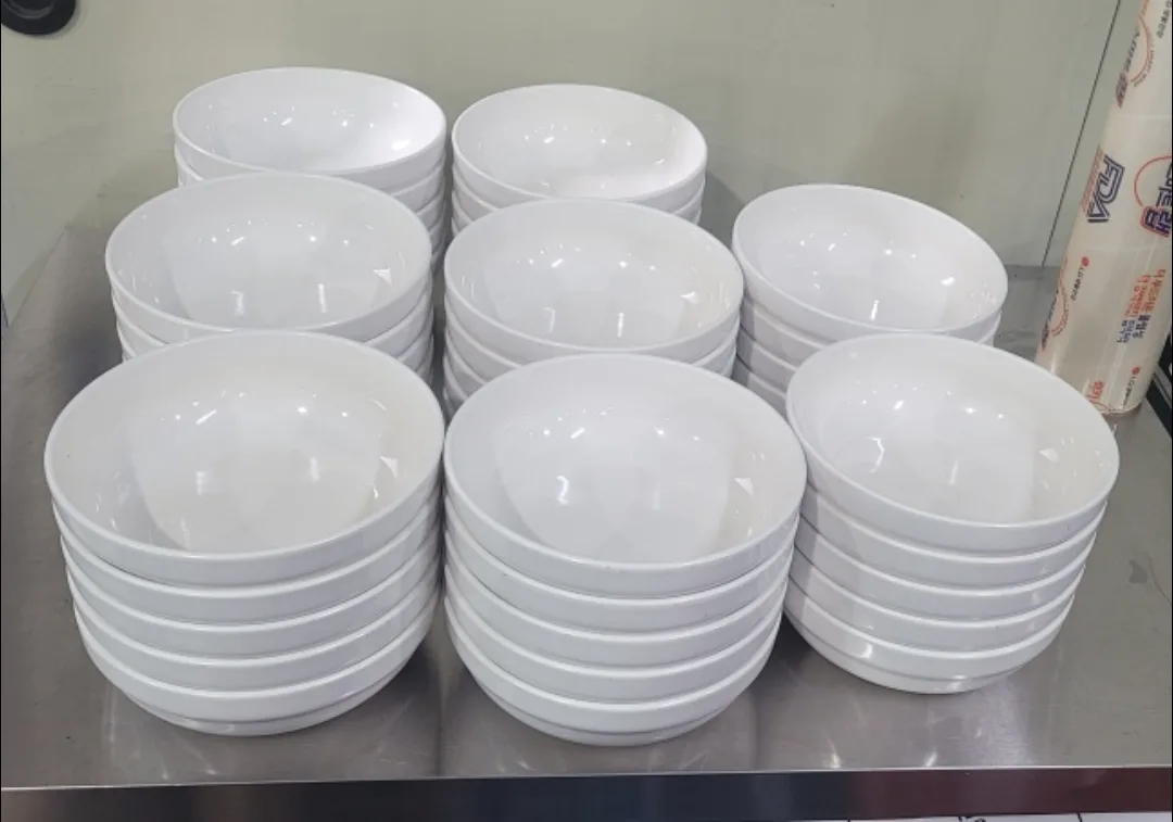 멜라민 짜장 짬뽕 우동 그릇 10개(중고)상태깨끗