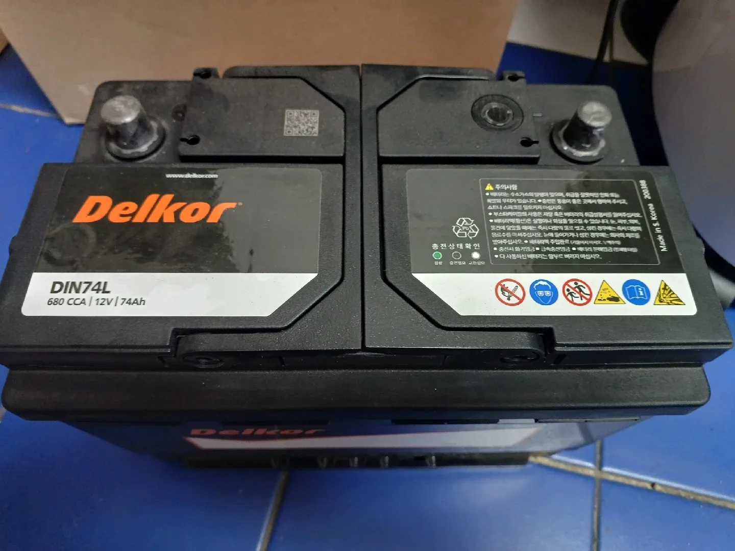 델코 DIN74L 자동차 중고 배터리