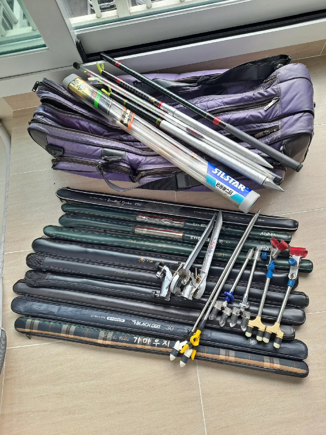 중고 민물 낚시대 9대 외..