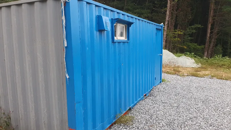 중고 컨테이너 (파랑/주황)