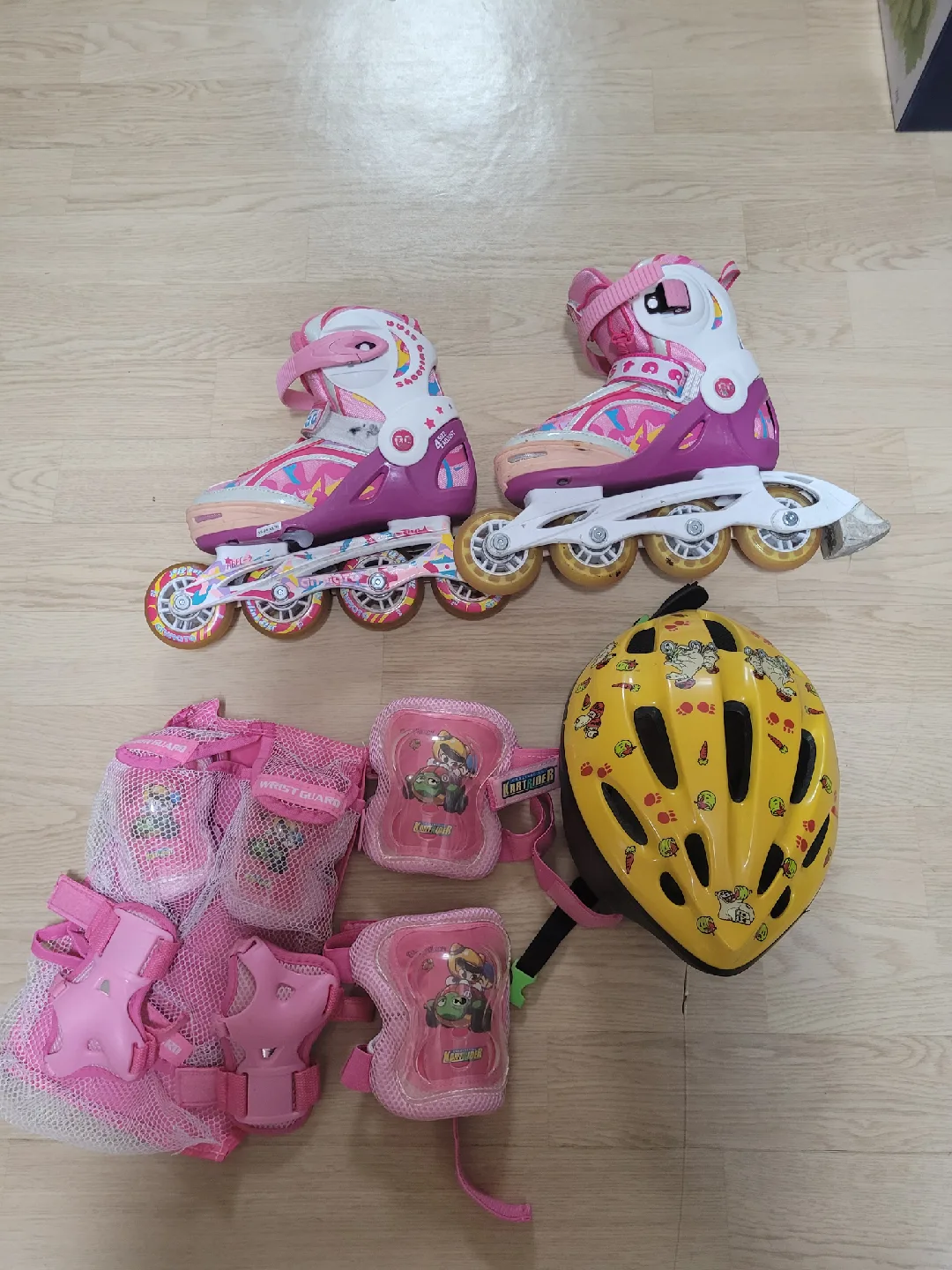 중고어린이 인라인스케이트 풀세트