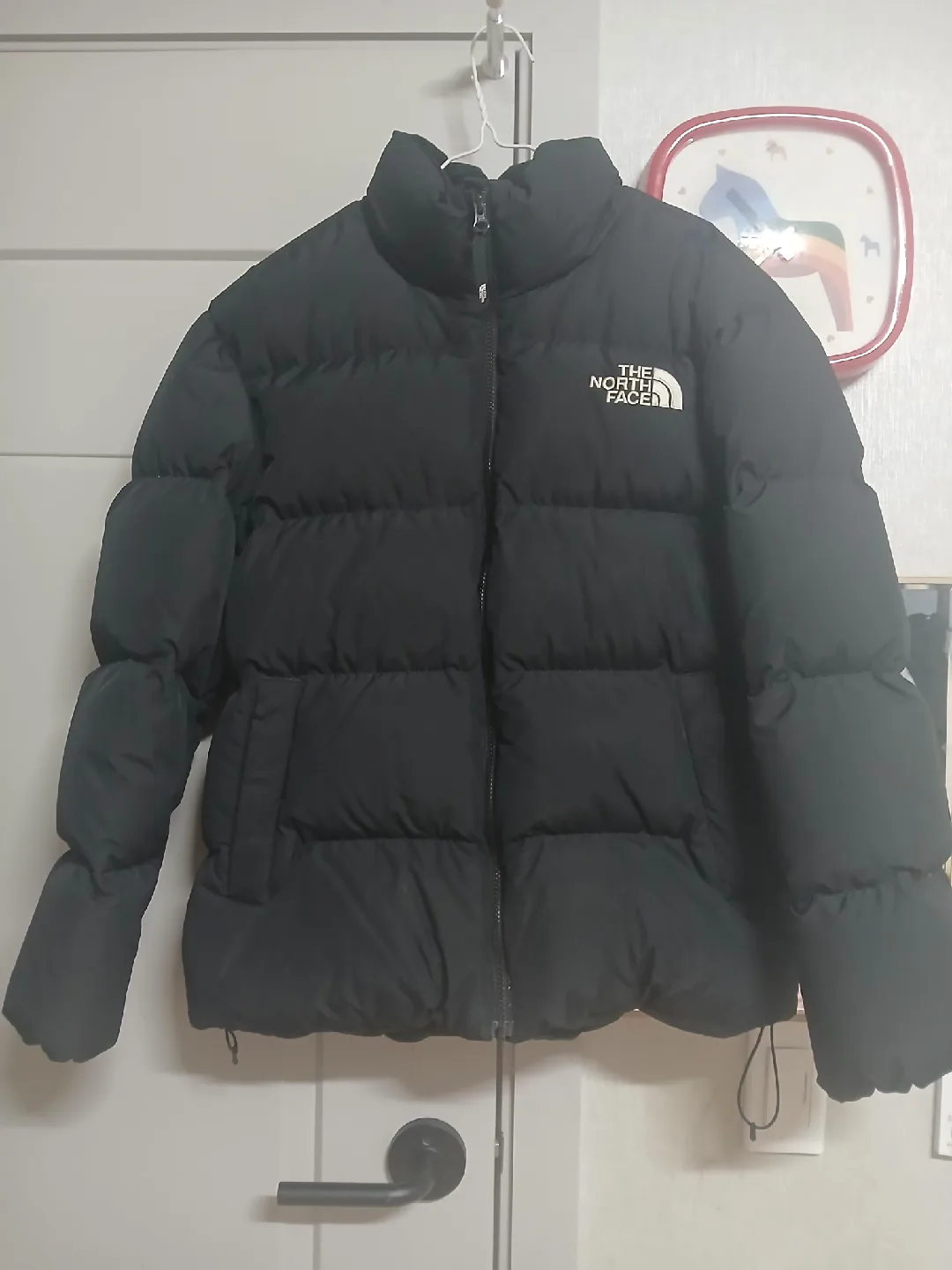 노스페이스 다운 패딩 블랙 95 (깨끗한중고)