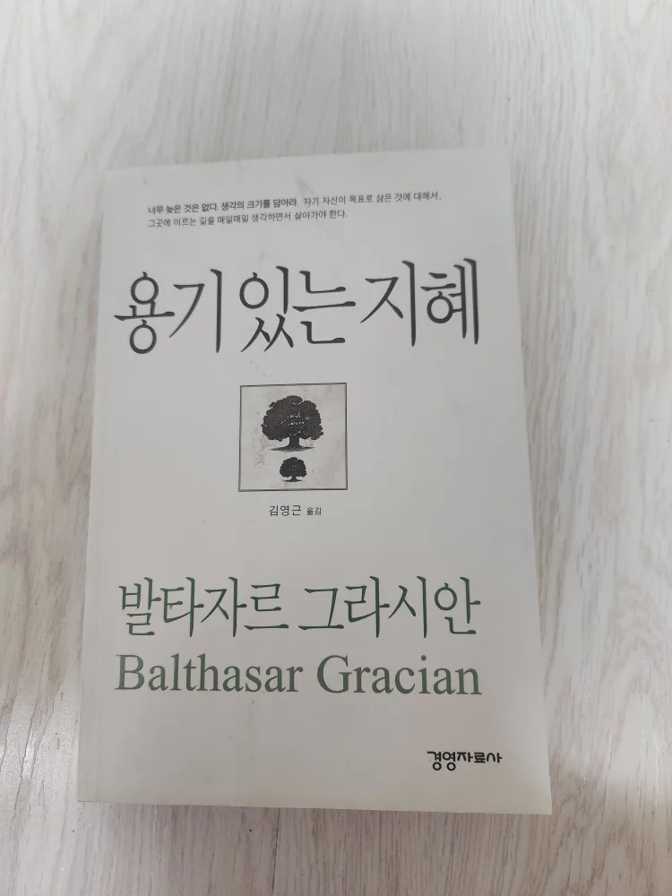 용기있는 지혜 - 발타자르 그라시안 (중고책)
