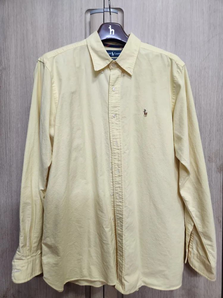 폴로 남성 옐로우 옥스포드 셔츠 판매합니다