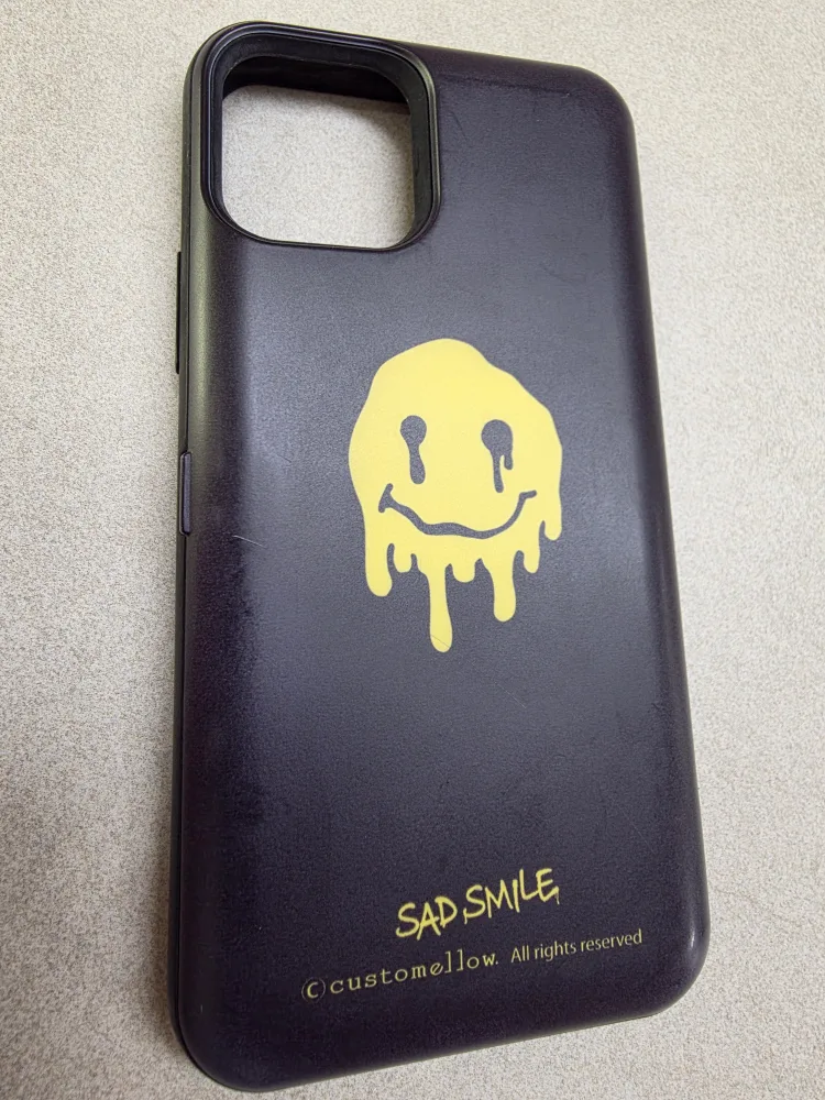 커스텀멜로우 아이폰 11 Pro SAD SMILE 케이스