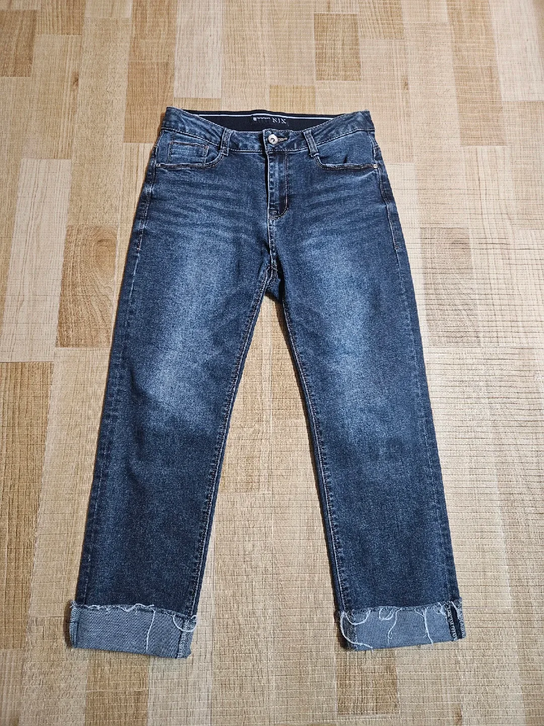 NIX (닉스) 롤업 7부 청바지