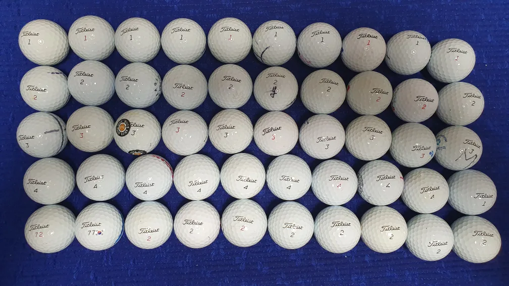 골프공 (중고) 타이틀 50개
